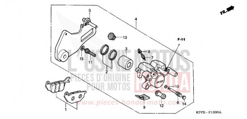 PINZA FRENO POSTERIORE CBR125RW6 di 2006
